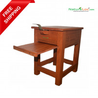 Wooden stool mounted Coconut Scraper